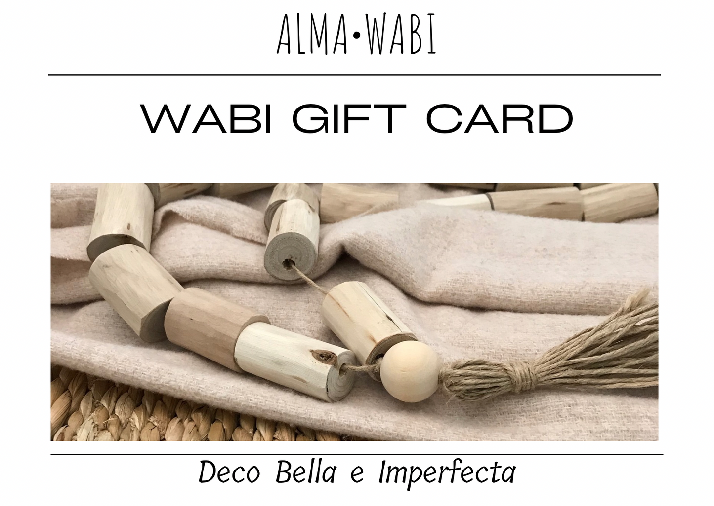 WABI tarjeta de regalo.